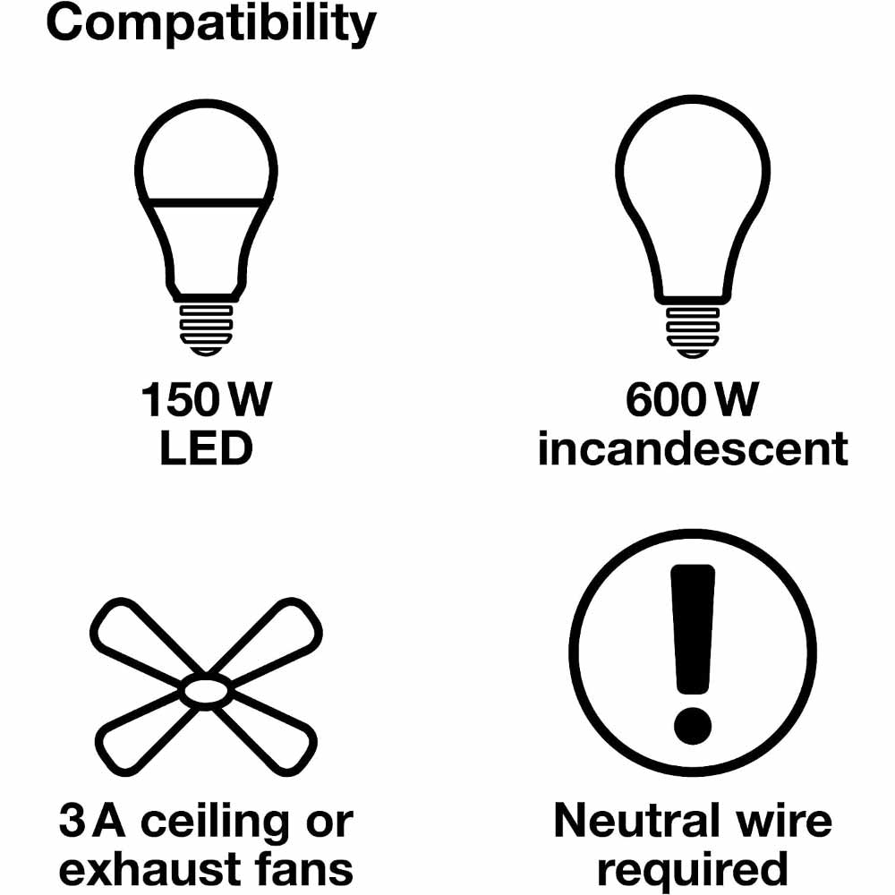 Maestro Timer Switch 60-Minute Countdown 150-Watts 5-Amp Single Pole/Multi-Location Light Almond