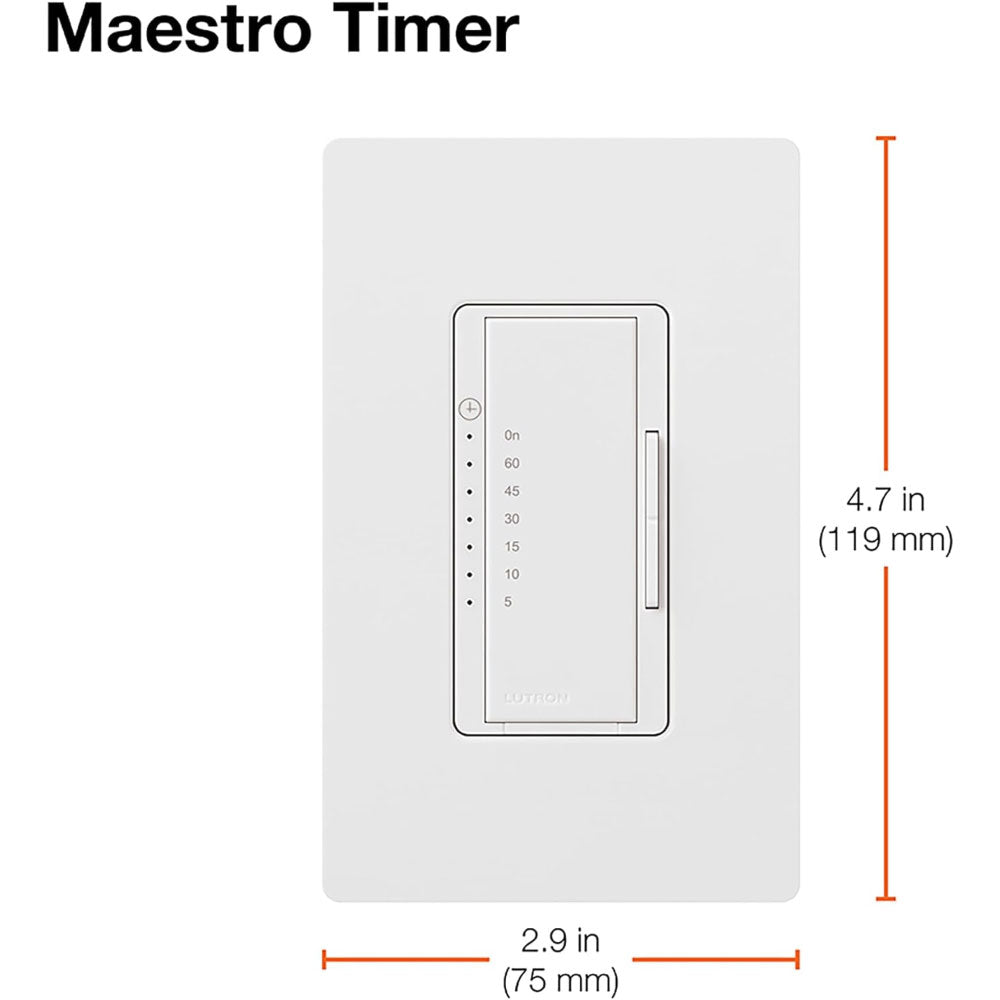 Maestro Timer Switch 60-Minute Countdown 150-Watts 5-Amp Single Pole/Multi-Location Light Almond