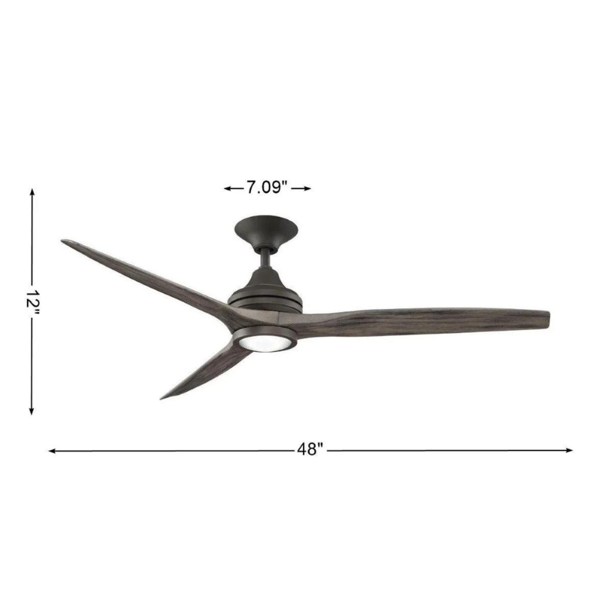 Spitfire Matte Greige 48 in. Ceiling Fan Motor, Blades Sold Separately