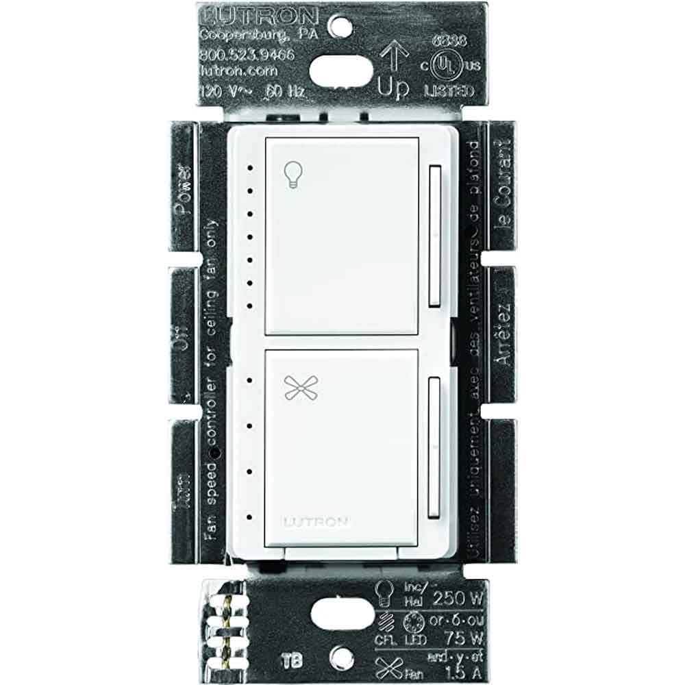 Lutron Maestro Fan Control and Light Dimmer, Single Pole - Bees Lighting