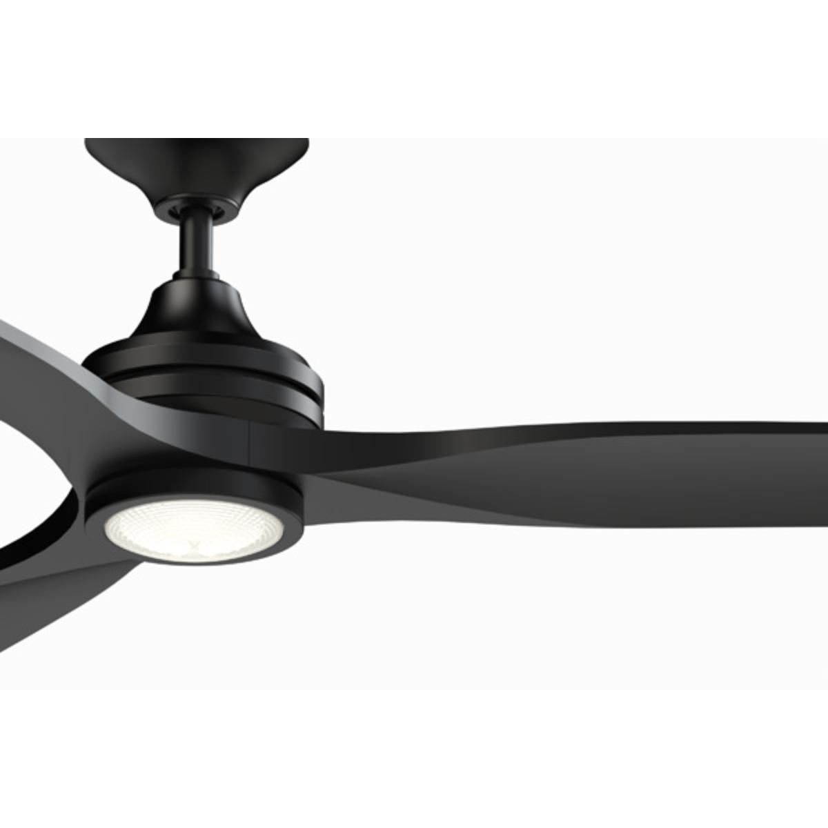 Spitfire DC Black 84 in. Ceiling Fan Motor, Blades Sold Separately - Bees Lighting