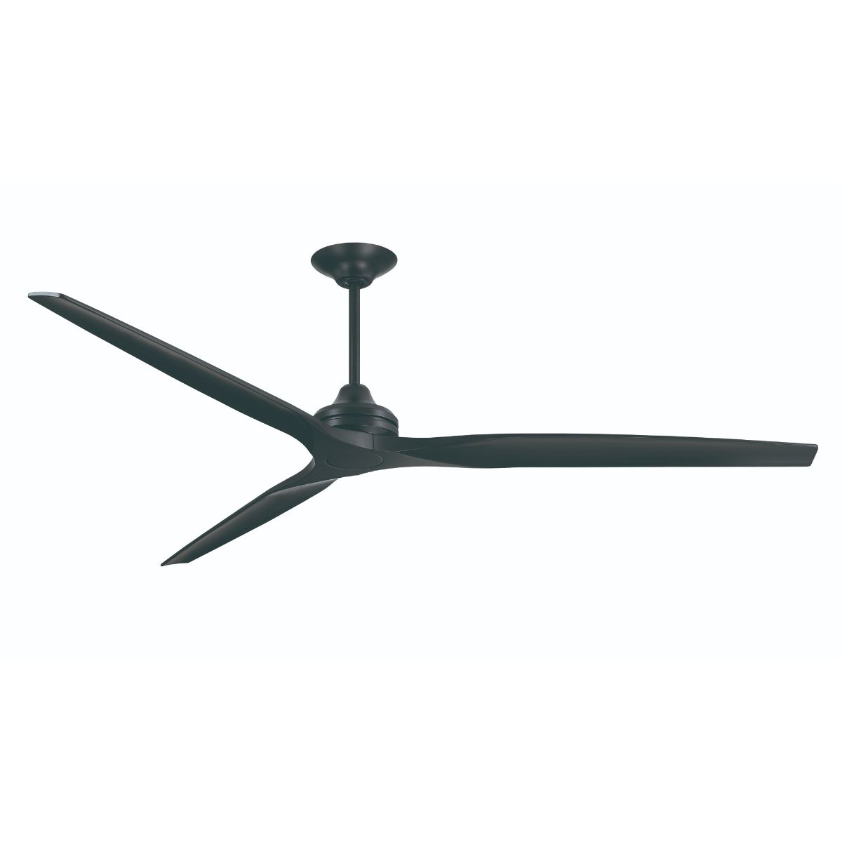 Spitfire DC Outdoor Ceiling Fan Motor With Remote, Black Finish, Set of 3 Blades Sold Separately - Bees Lighting