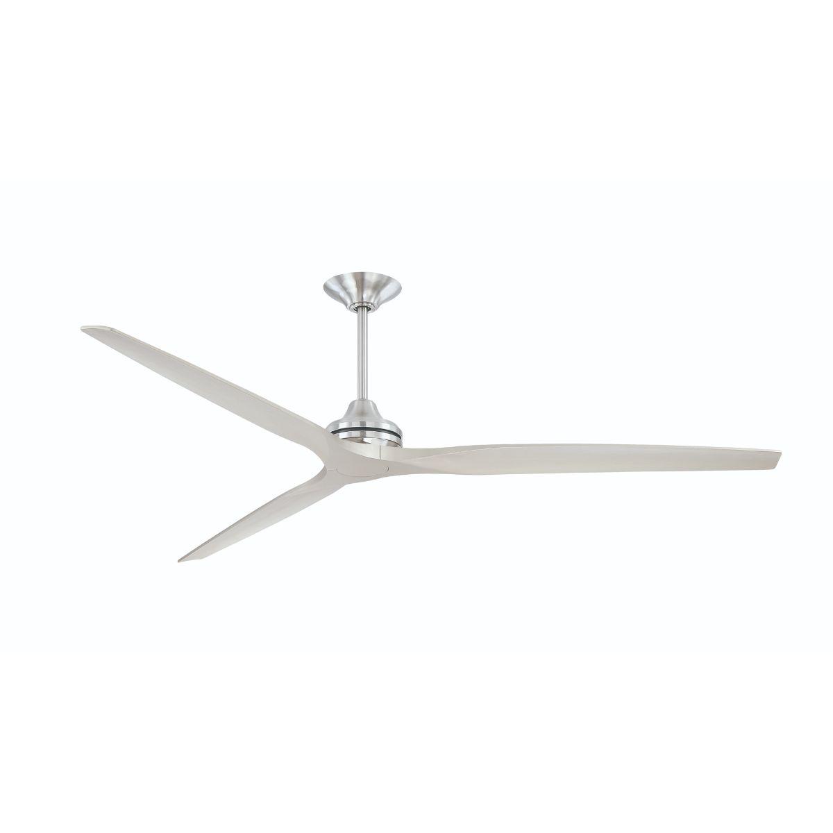 Spitfire DC Brushed Nickel Ceiling Fan Motor with Remote, 64-72-84-96 in. Blades Sold Separately - Bees Lighting