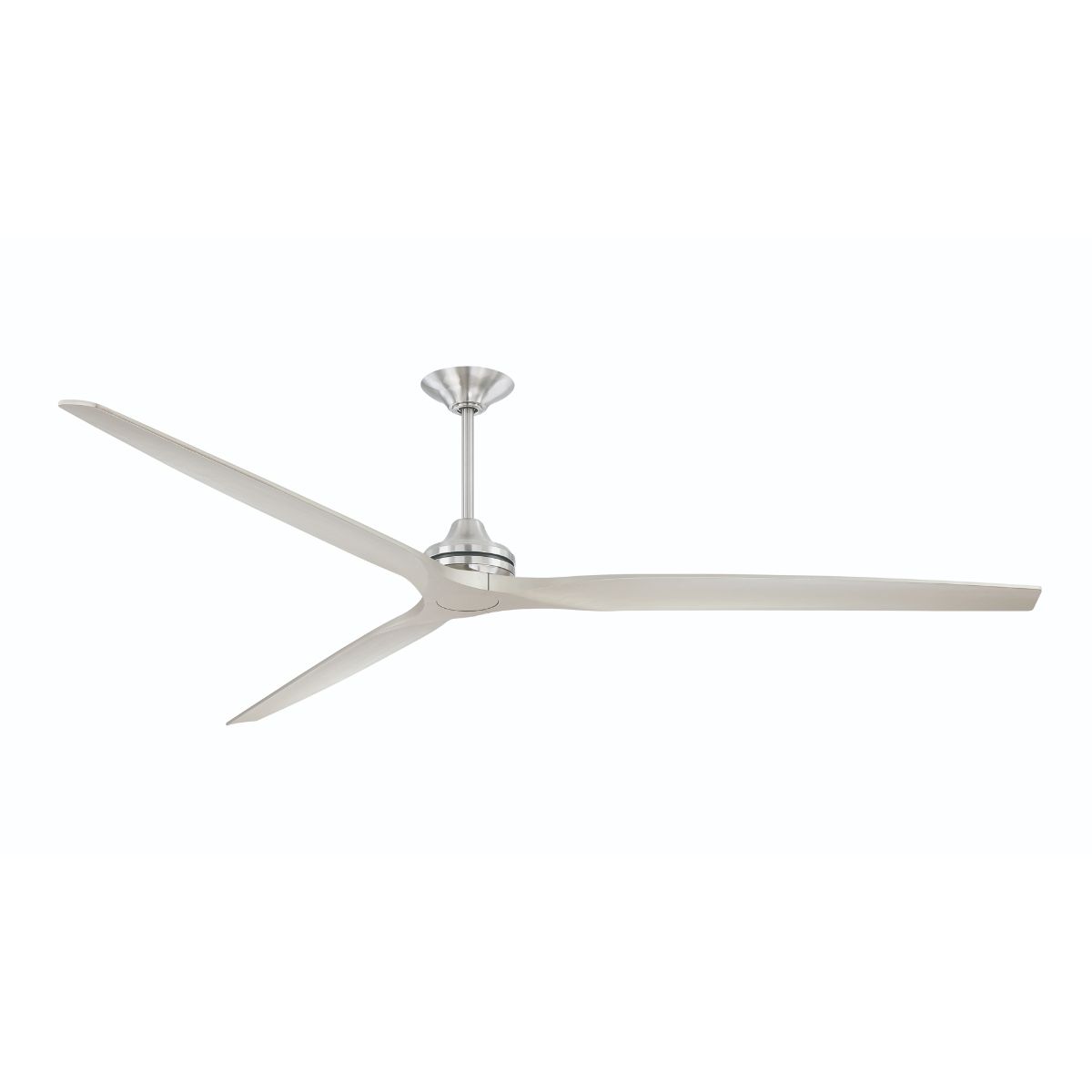 Spitfire DC Brushed Nickel 64 in. Ceiling Fan Motor, Blades Sold Separately - Bees Lighting