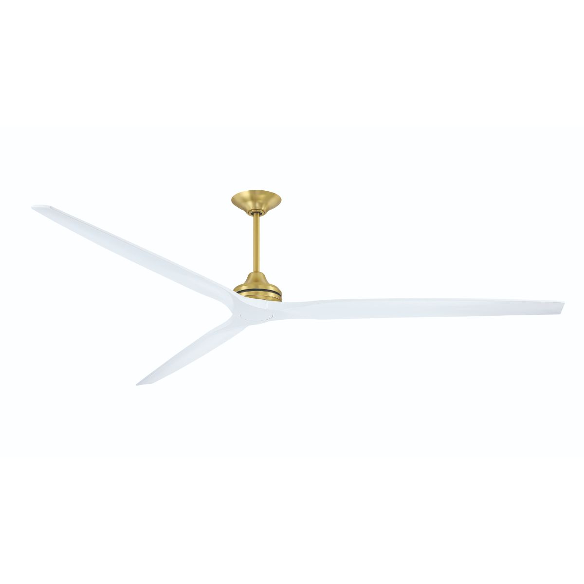 Spitfire DC Brushed Brass 64 in. Ceiling Fan Motor, Blades Sold Separately - Bees Lighting