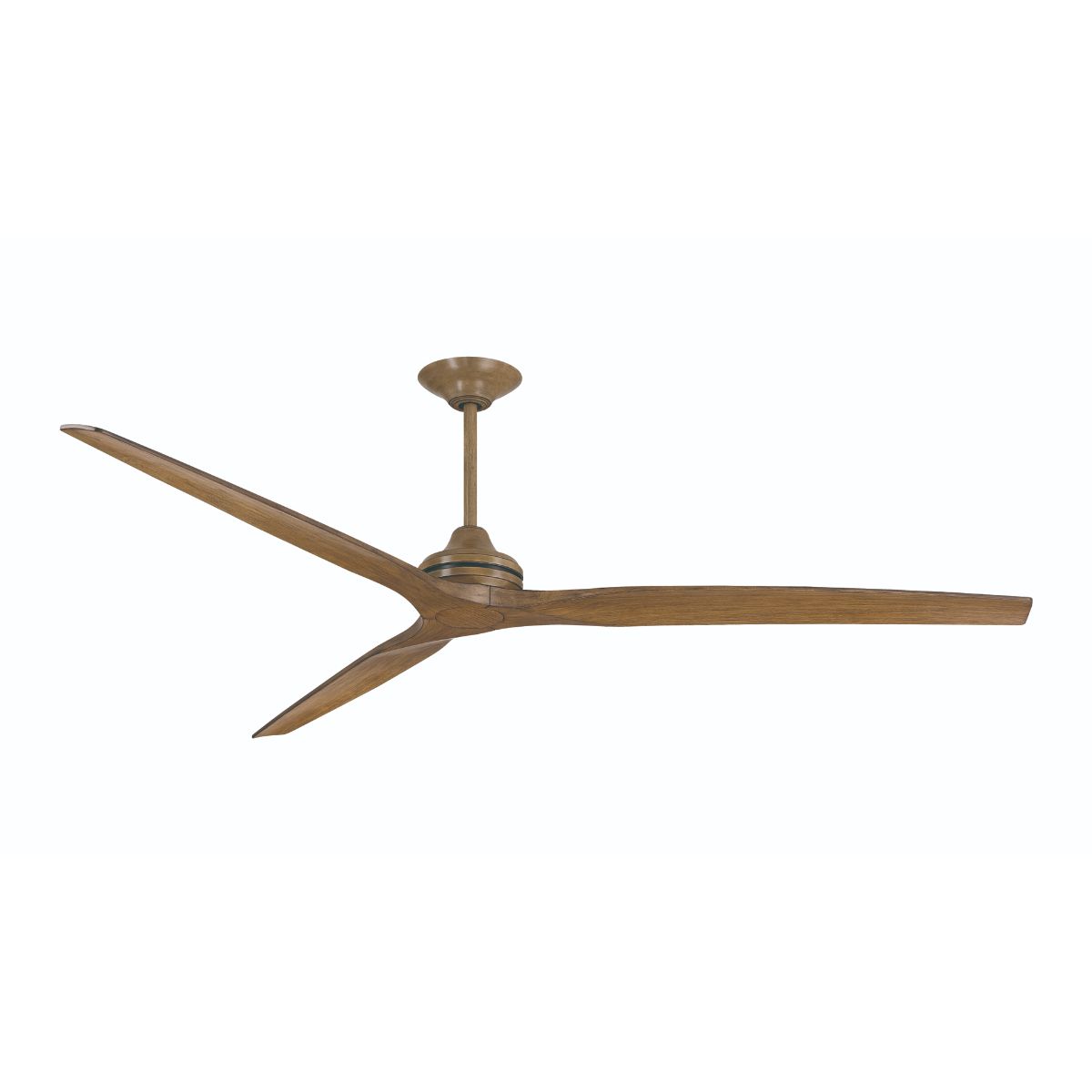 Spitfire DC Outdoor Ceiling Fan Motor With Remote, Driftwood Finish, Set of 3 Blades Sold Separately