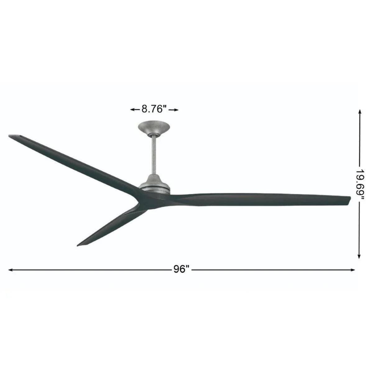 Spitfire DC Galvanized 96 in. Ceiling Fan Motor, Blades Sold Separately