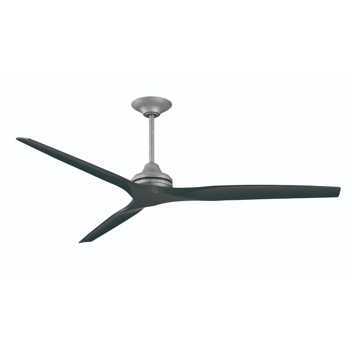 Spitfire DC Outdoor Ceiling Fan Motor With Remote, Galvanized Finish, Set of 3 Blades Sold Separately