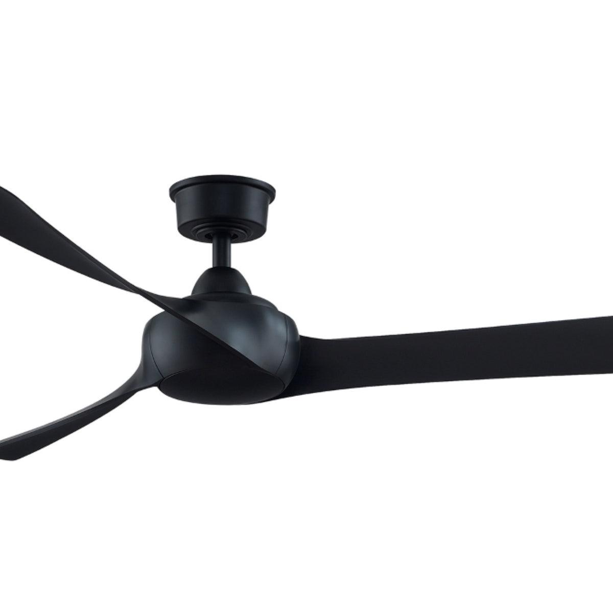 Wrap Custom Indoor/Outdoor Ceiling Fan Motor With Remote, Black Finish, 44-60" Blades Sold Separately - Bees Lighting