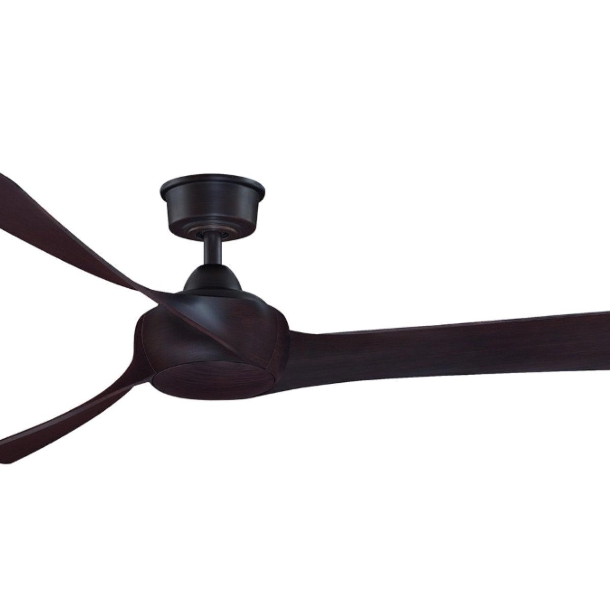 Wrap Custom Indoor/Outdoor Ceiling Fan Motor With Remote, Dark Bronze Finish, 44-60" Blades Sold Separately - Bees Lighting