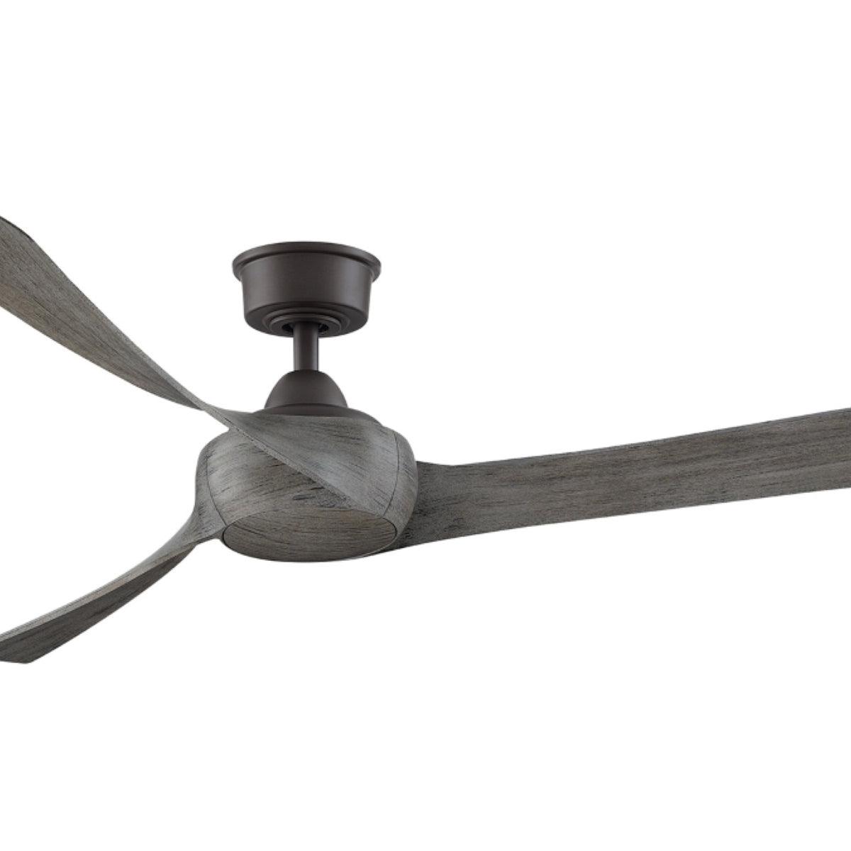 Wrap Custom Indoor/Outdoor Ceiling Fan Motor With Remote, Matte Greige Finish, 44-60" Blades Sold Separately - Bees Lighting