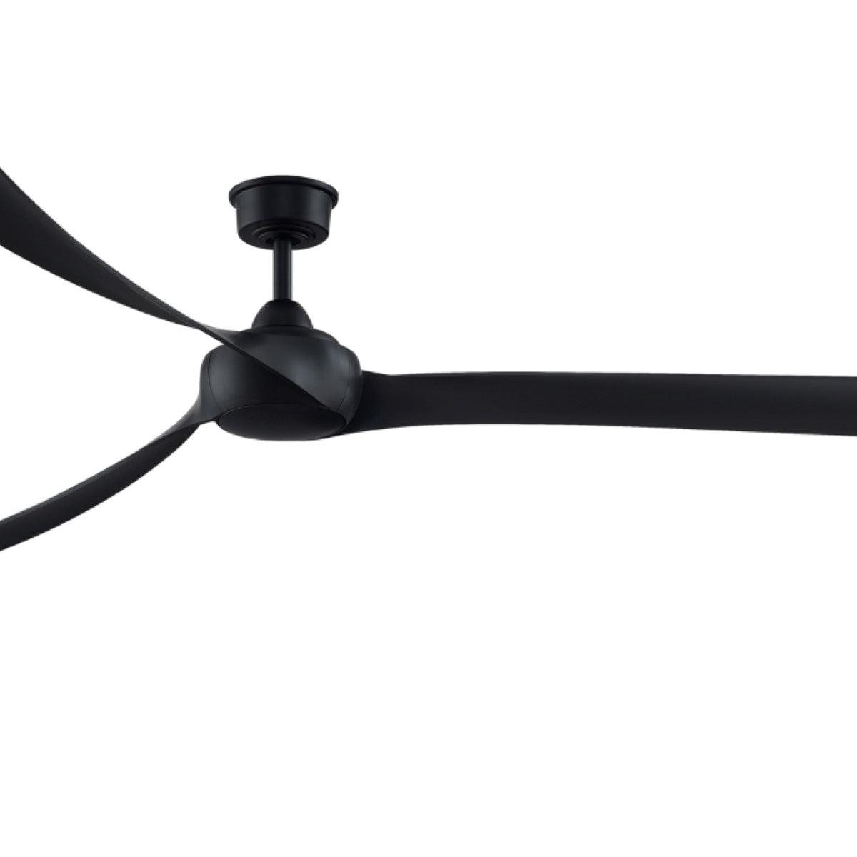 Wrap Custom Indoor/Outdoor Ceiling Fan Motor With Remote, Black Finish, 64-84" Blades Sold Separately - Bees Lighting