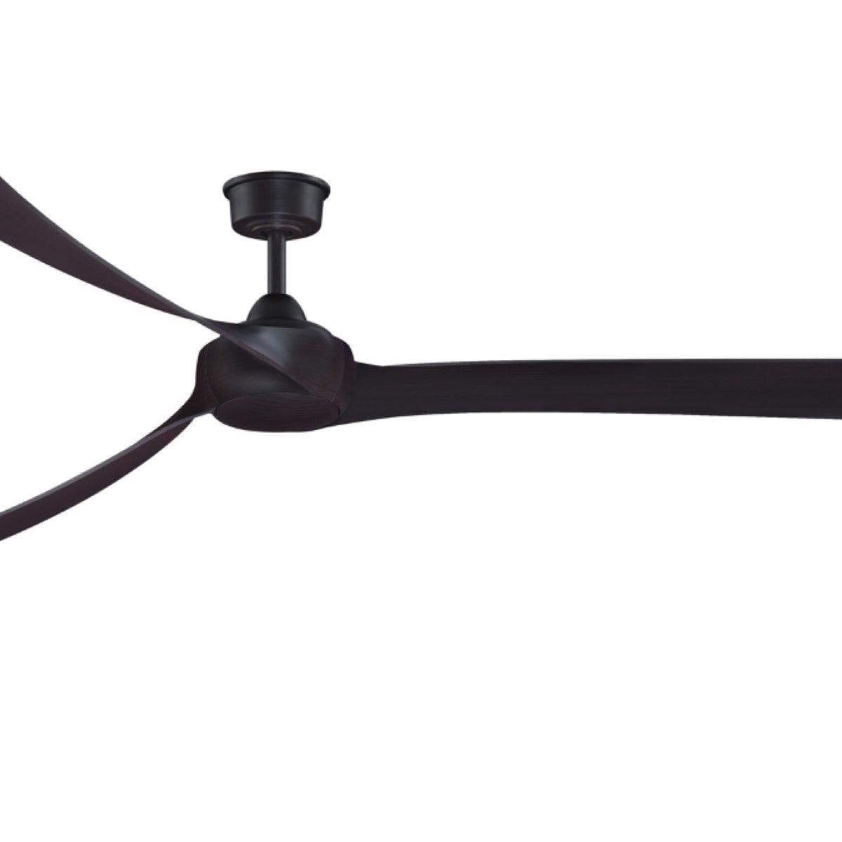 Wrap Custom Indoor/Outdoor Ceiling Fan Motor With Remote, Dark Bronze Finish, 64-84" Blades Sold Separately - Bees Lighting
