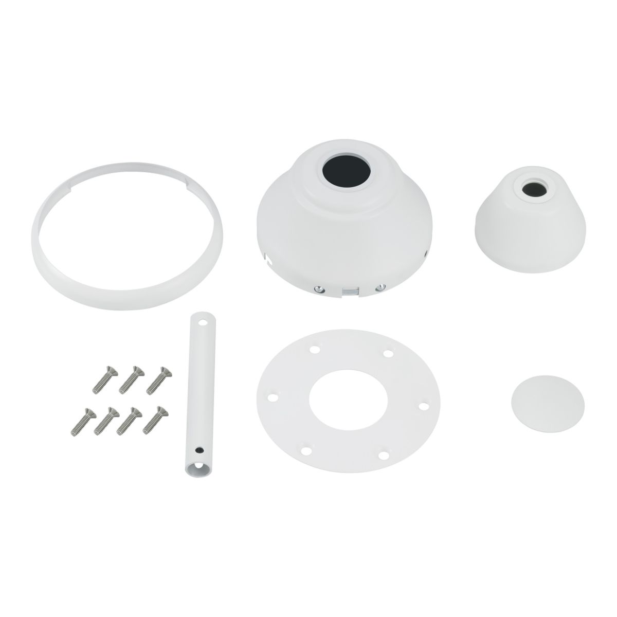 Maverick Ceiling Fan Custom Finish Kit Matte White Finish - Bees Lighting