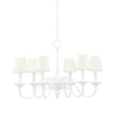 Windsor 6 Lights Chandelier White finish - Bees Lighting