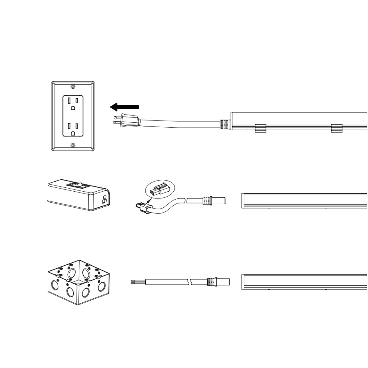 Microlink 12 Inch LED Under Cabinet Lighting, 280 Lumens, 3000K, 120V