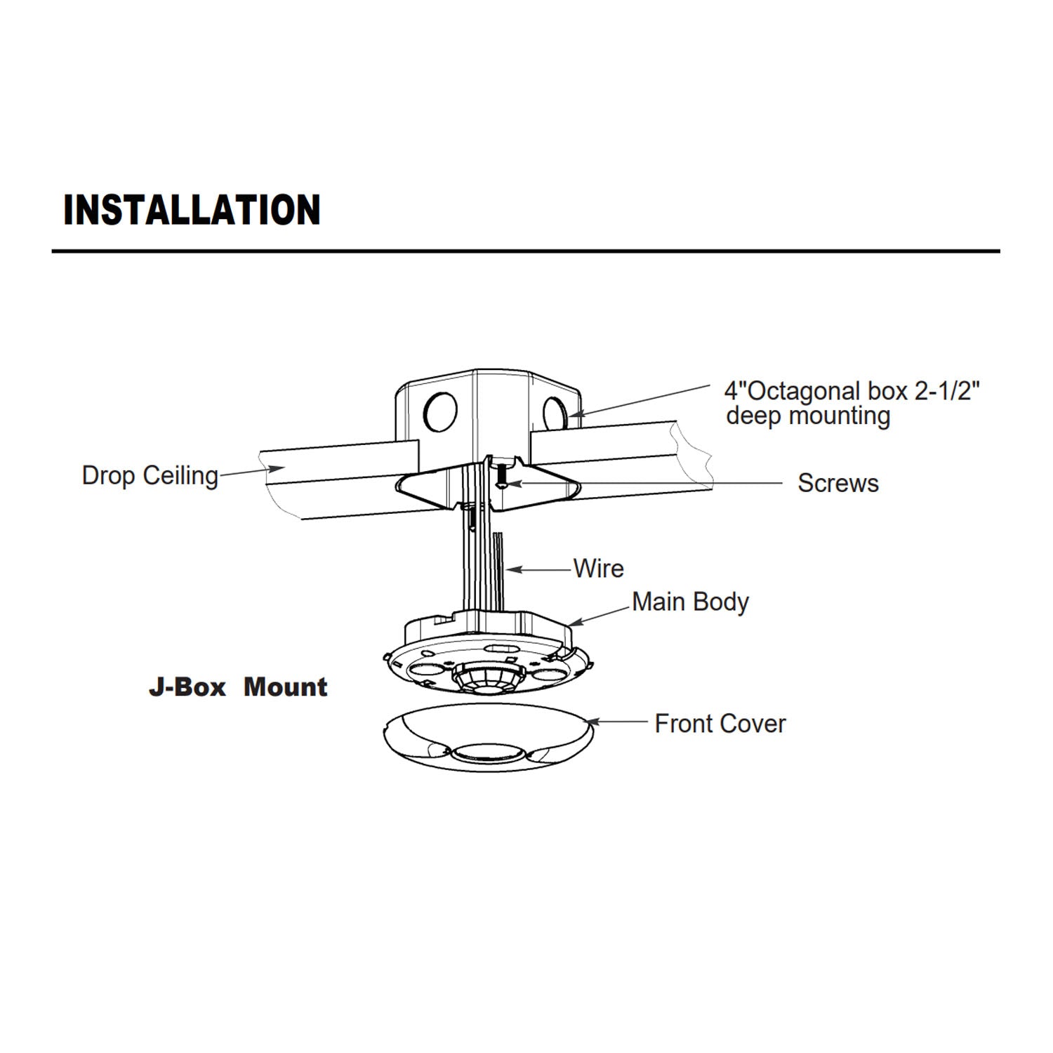 PIR 360° Occupancy Ceiling Sensor with 0-10V Dimming, 800W, 120-277V, White