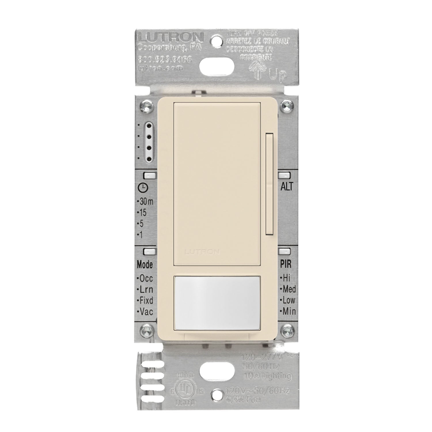 Lutron Maestro 0-10V Vacancy Dimmer Sensor, 3-Way/Multi-Location, 120-277V - Bees Lighting