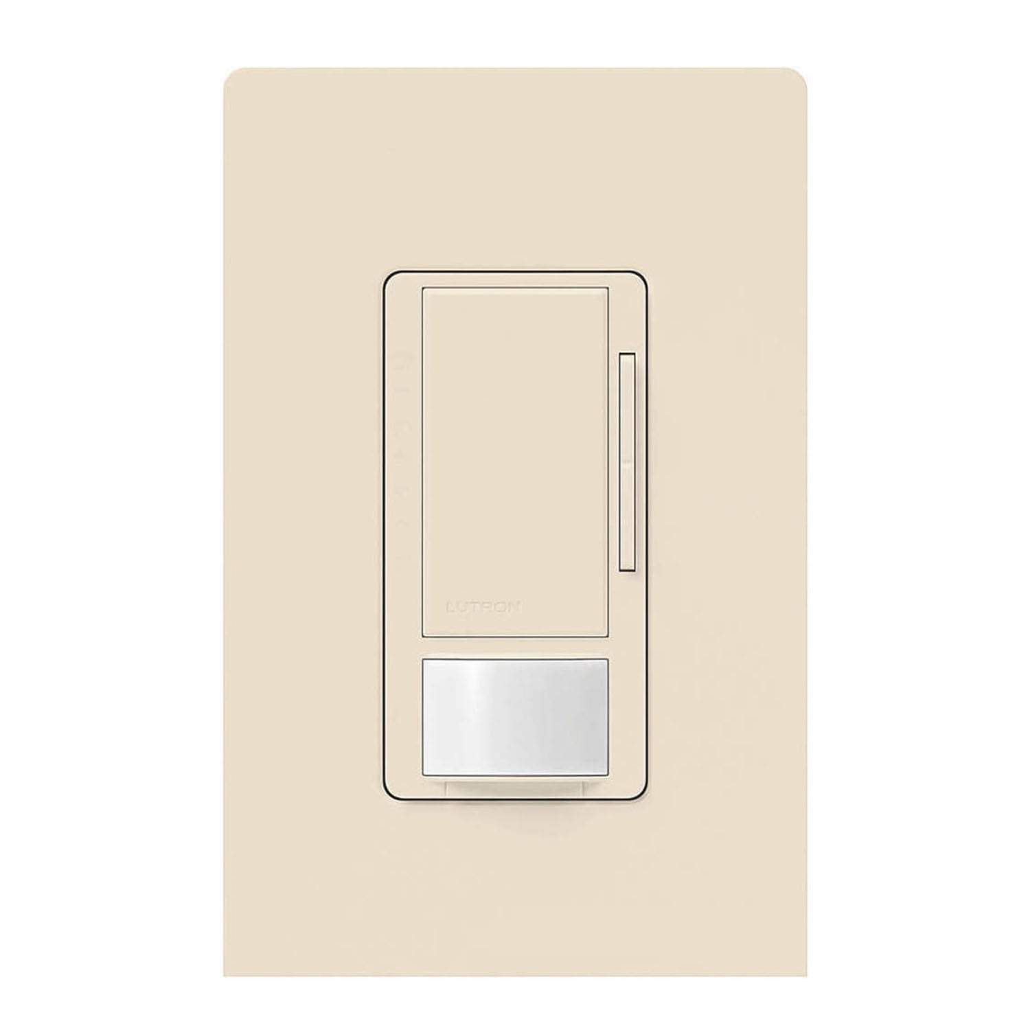 Maestro 120-277V Occupancy/Vacancy Motion Sensor Switch with 0-10V Dimmer PIR, 3-Way/Multi-Location, Light Almond