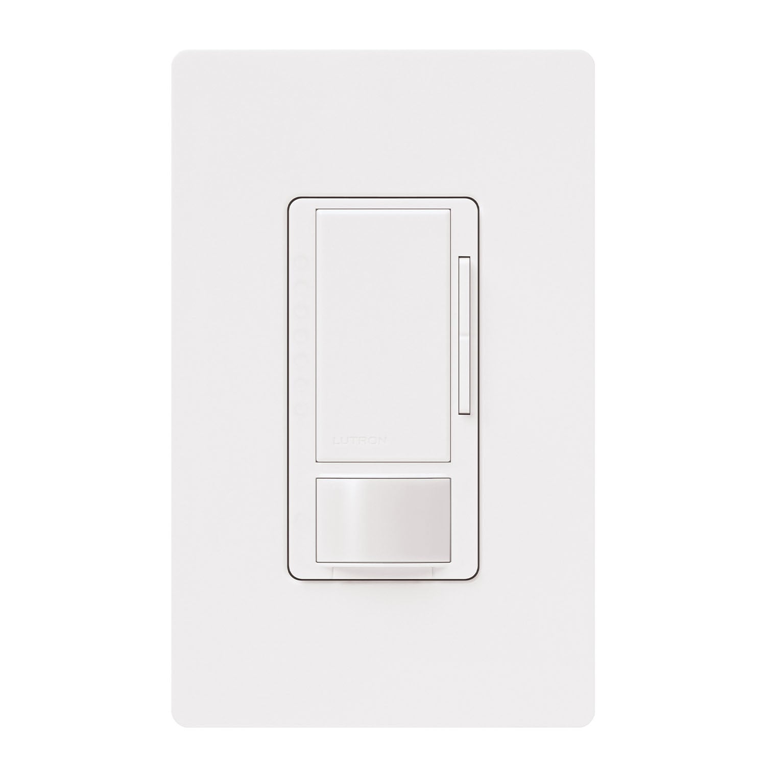 Maestro 120-277V Vacancy Motion Sensor Switch with 0-10V Dimmer PIR, 3-Way/Multi-Location, White