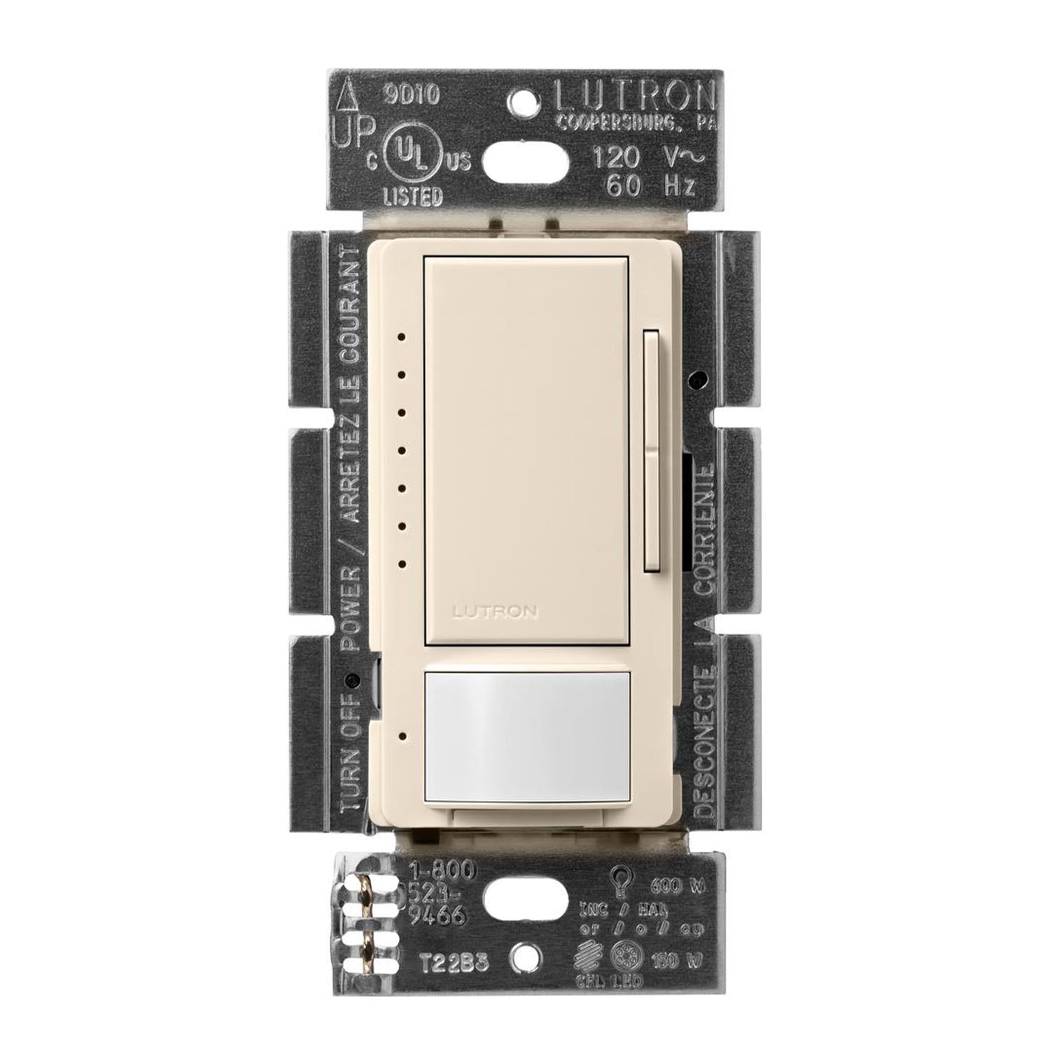 Lutron Maestro LED+ Motion Sensor/Dimmer Switch, 150W LED, Single Pole/Multi-Location - Bees Lighting