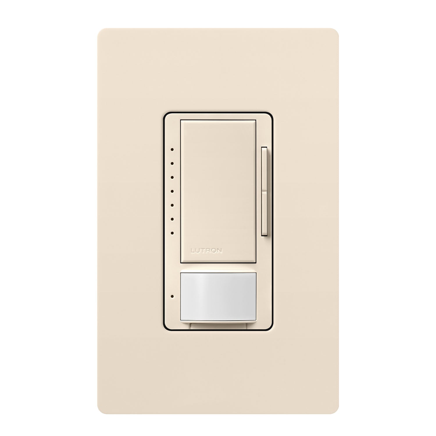 Maestro 120V Occupancy/Vacancy Motion Sensor Switch with LED Dimmer PIR, Single Pole/Multi-Location, Light Almond