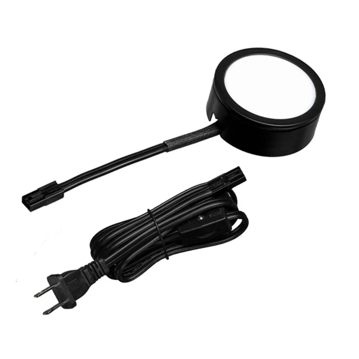 MVP 5CCT Puck Light, 230 Lumens, Plug-in Cord, 27K|30K|35K|40K|50K, 120V, Black