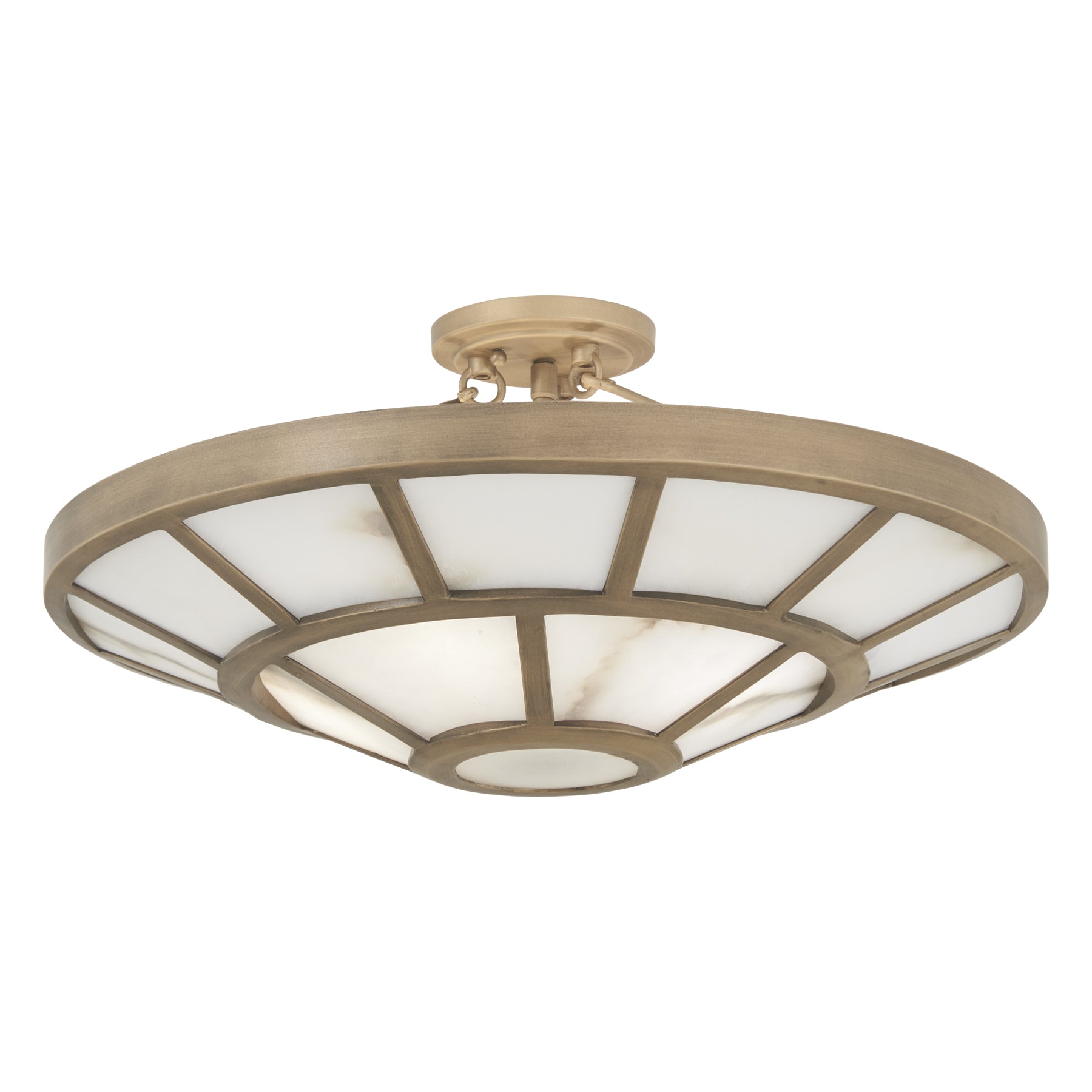 Istria 22" 4 Lights Semi-Flush Mount Gold Finish - Bees Lighting