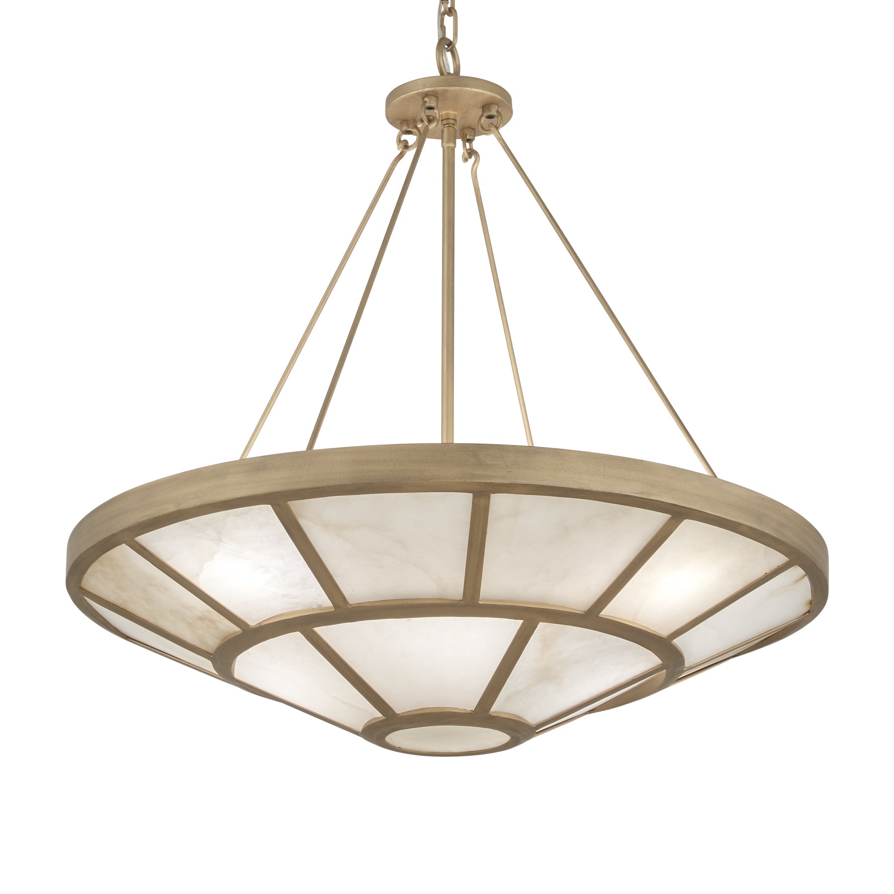 Aisi 28" 8 Lights Pendant Light Gold Finish - Bees Lighting