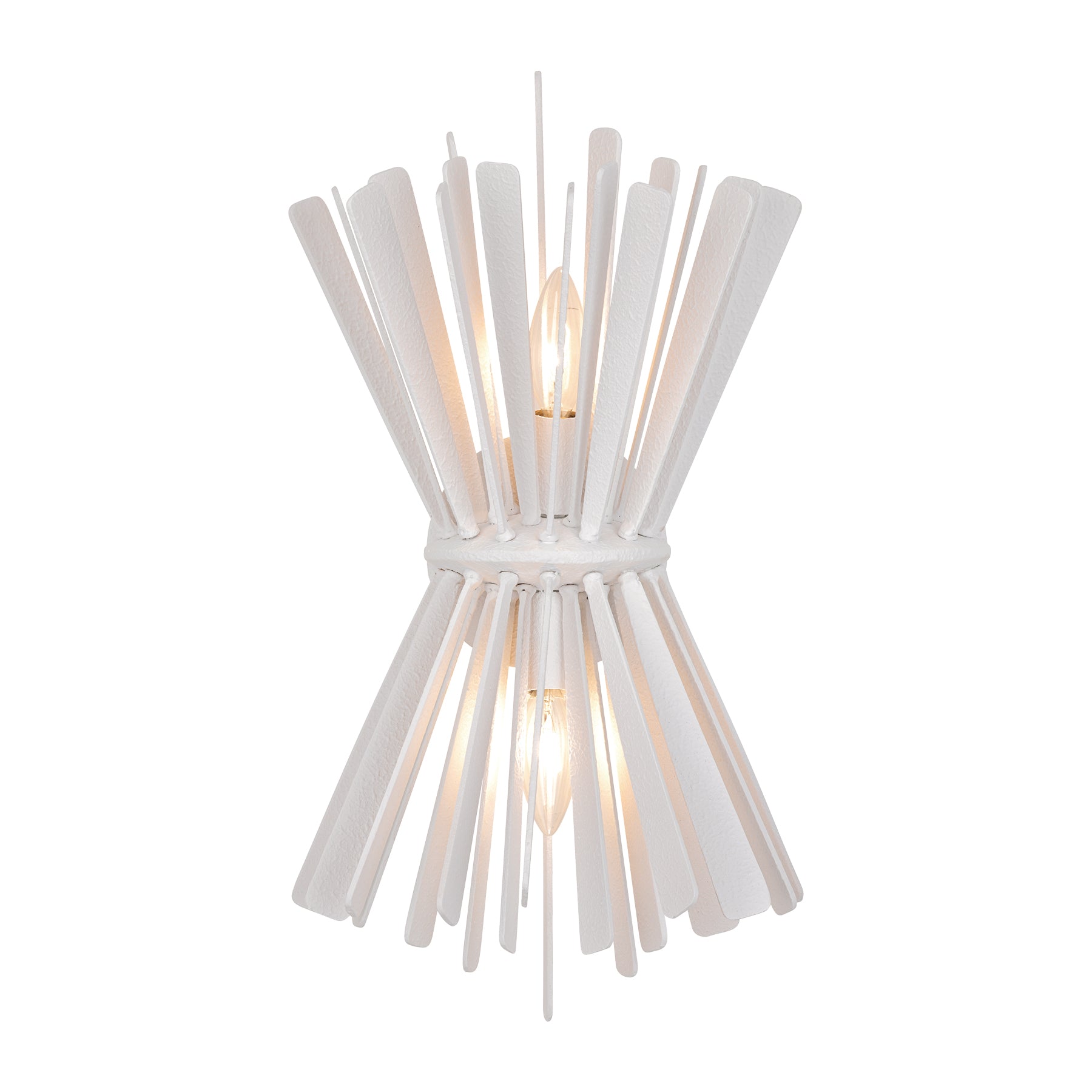 Confluence 19" 2 Lights Wall Sconce White Finish - Bees Lighting