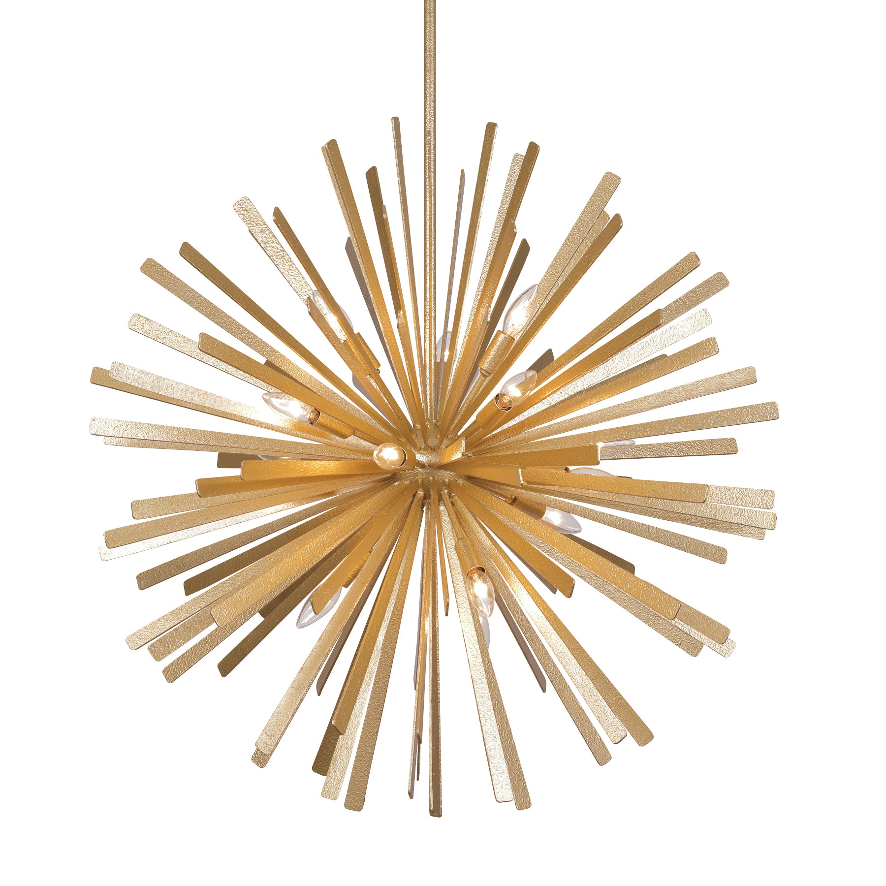 Confluence 34" 16 Lights Pendant Light gold Finish - Bees Lighting