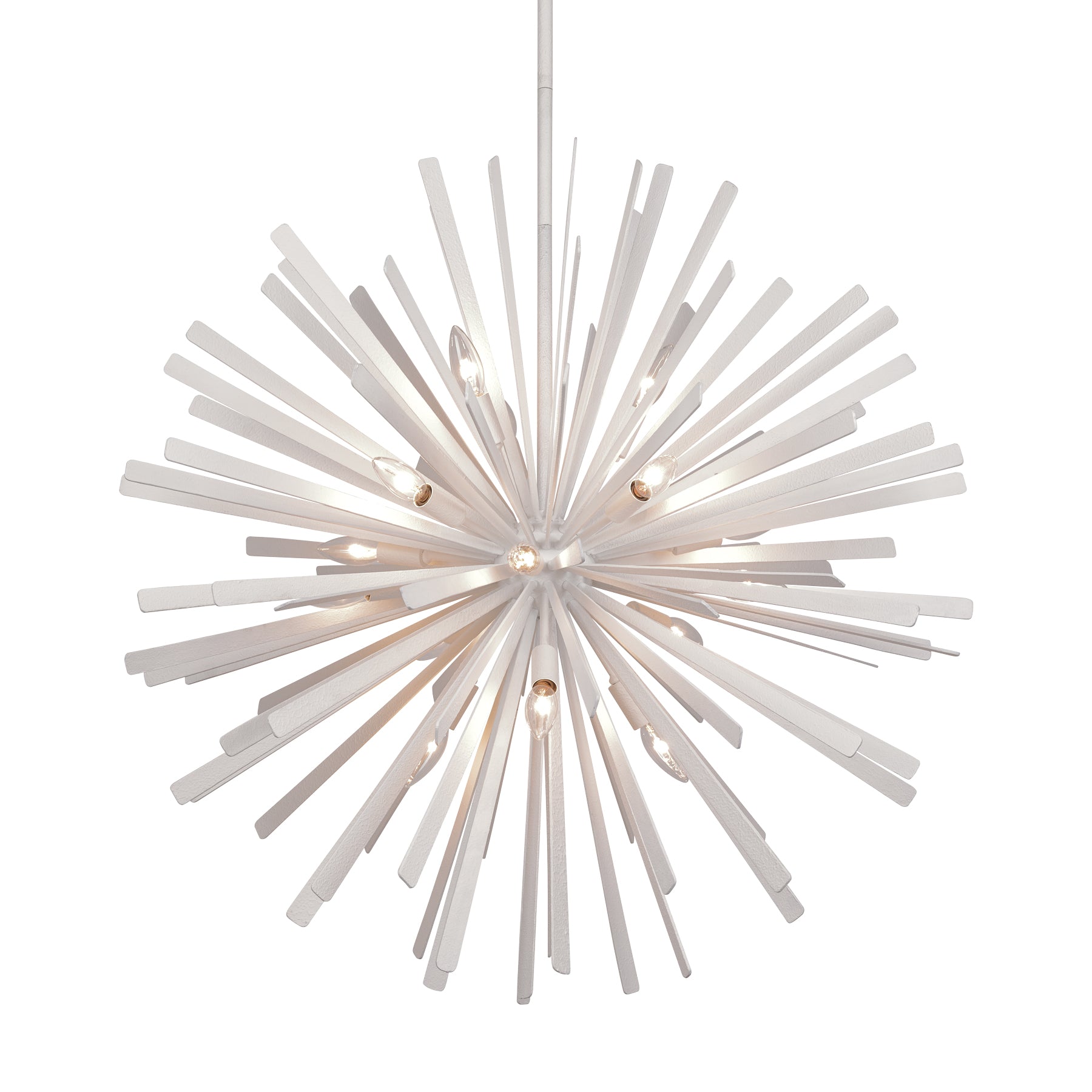 Confluence 34" 16 Lights Pendant Light White Finish - Bees Lighting