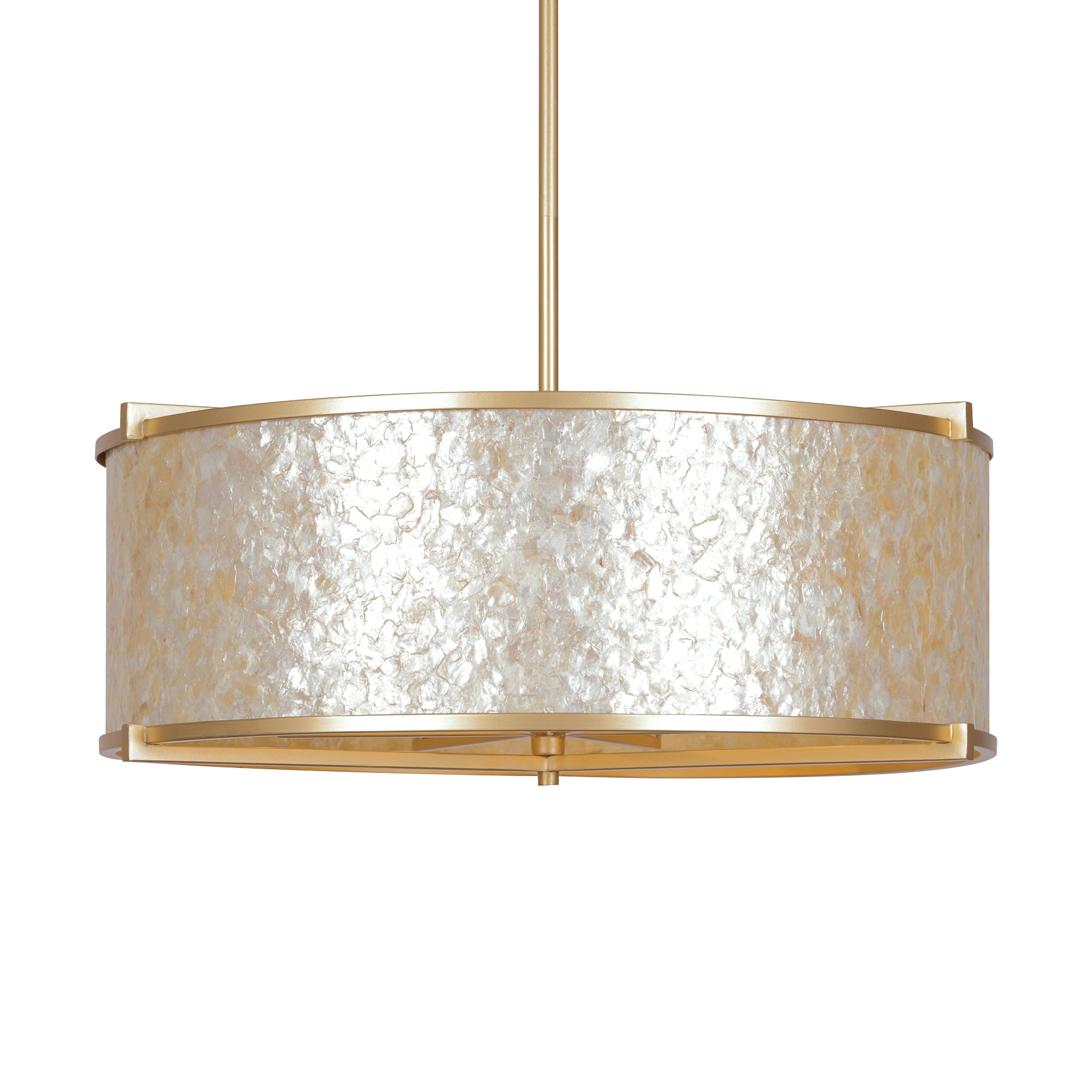 Sommers Bend 27" 6 Lights Pendant Light Gold Finish - Bees Lighting