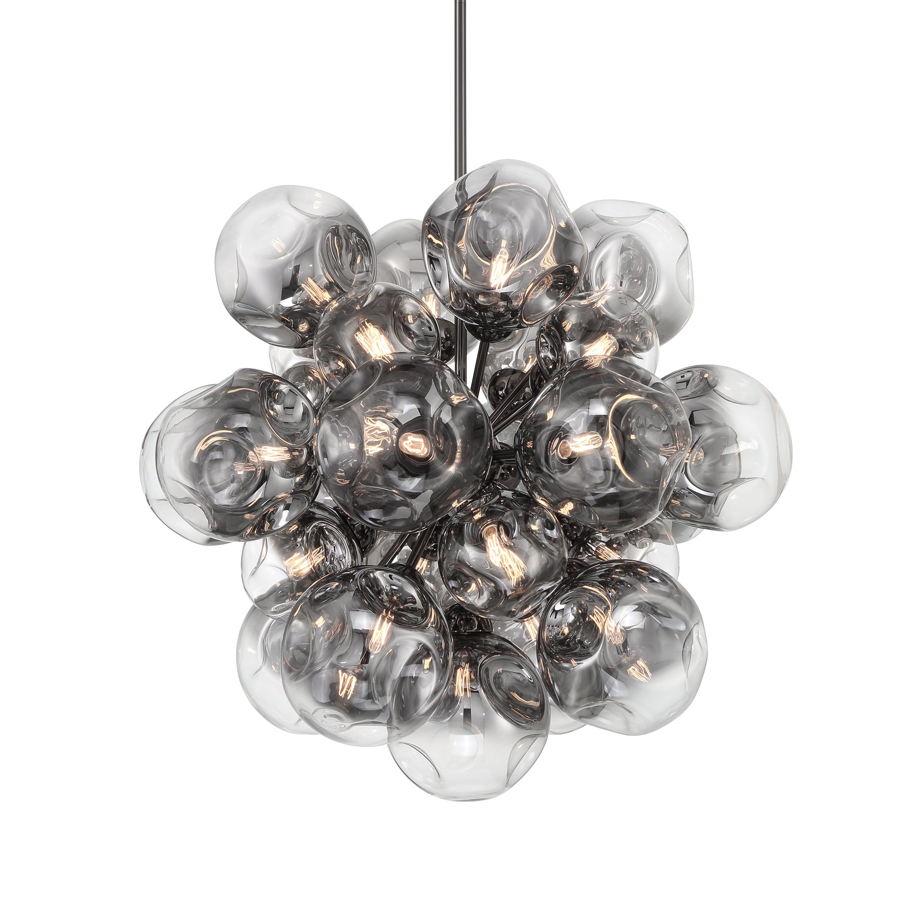 Neveh 38" 25 Lights Pendant Light Metal Gray Finish - Bees Lighting