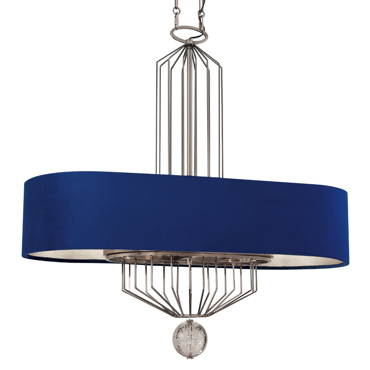 Grandeur 38 in. 8 Lights Pendant Light Blue Finish - Bees Lighting