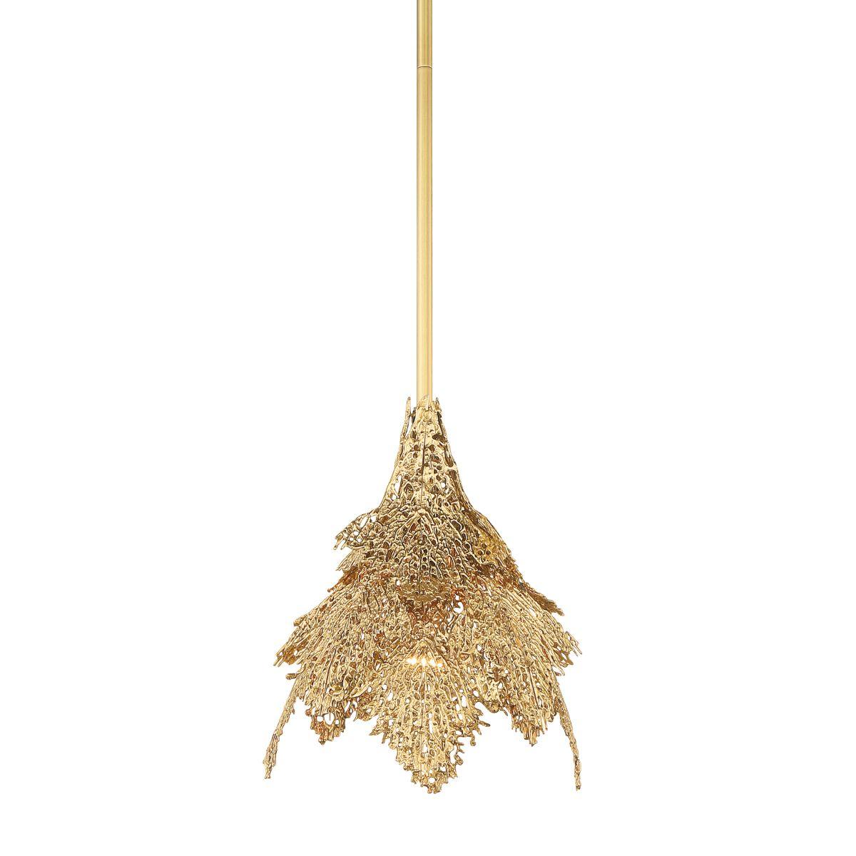 Evergold 8 in. Pendant Light Vintage Brass Finish - Bees Lighting