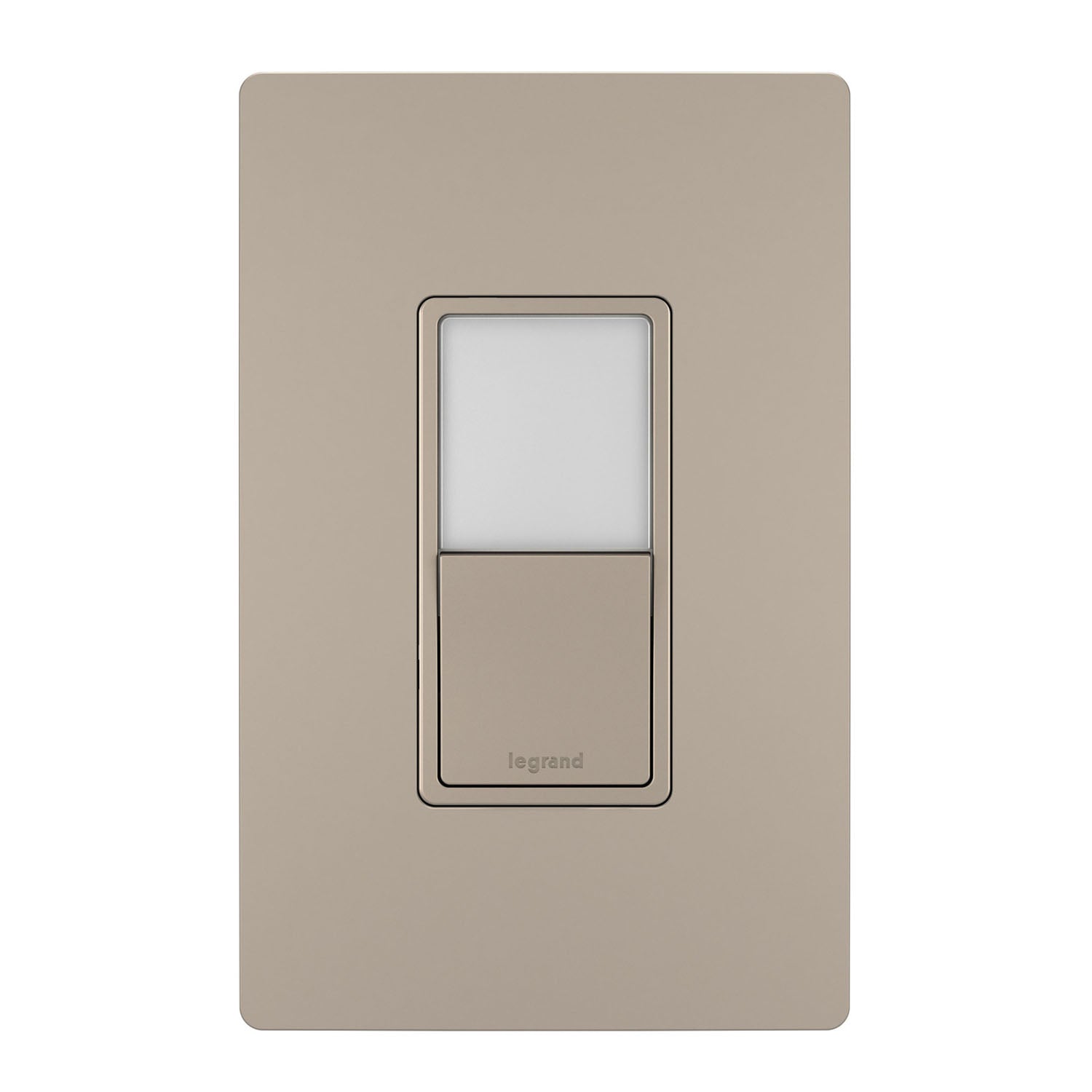 radiant 3-Way Rocker Switch with Night Light, 15-Amp, 120V, Nickel