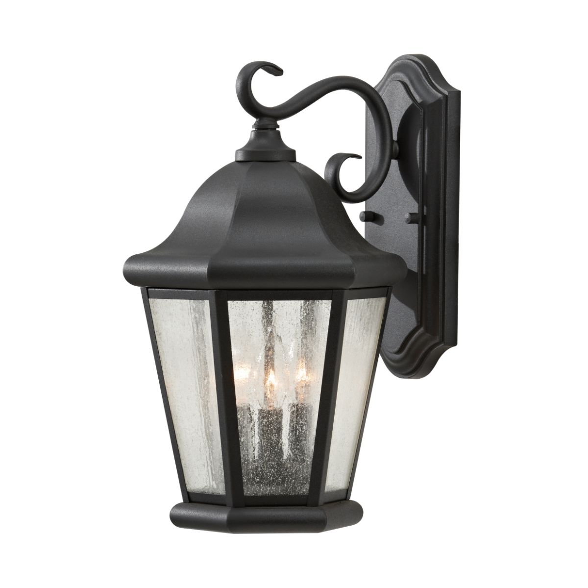 Martinsville 17 In. 3 Lights LED Outdoor Wall Light Black Finish