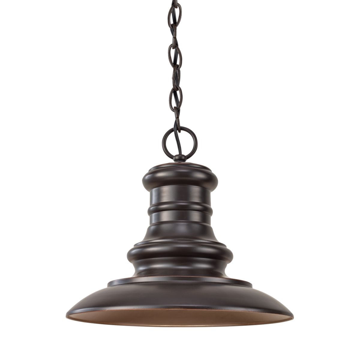 Redding Station 12 In. Outdoor Pendant Light Bronze finish