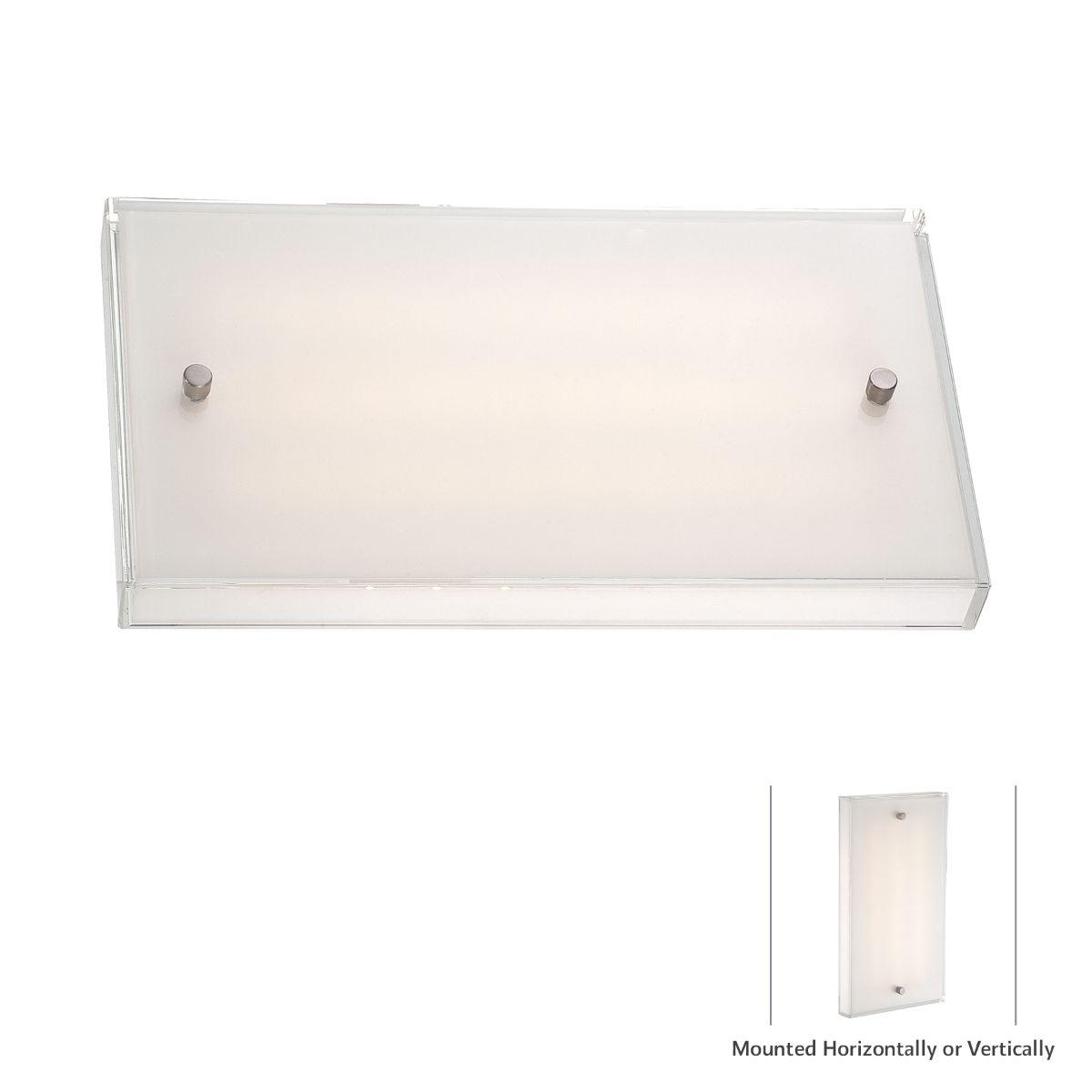 12 in. LED Wall Light Brushed Nickel finish - Bees Lighting