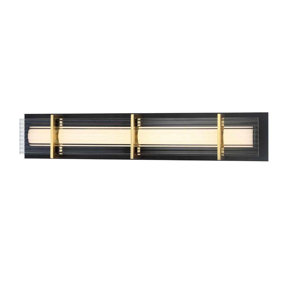 Midnight Gold 27 in. LED Bath Bar Black & Gold finish - Bees Lighting