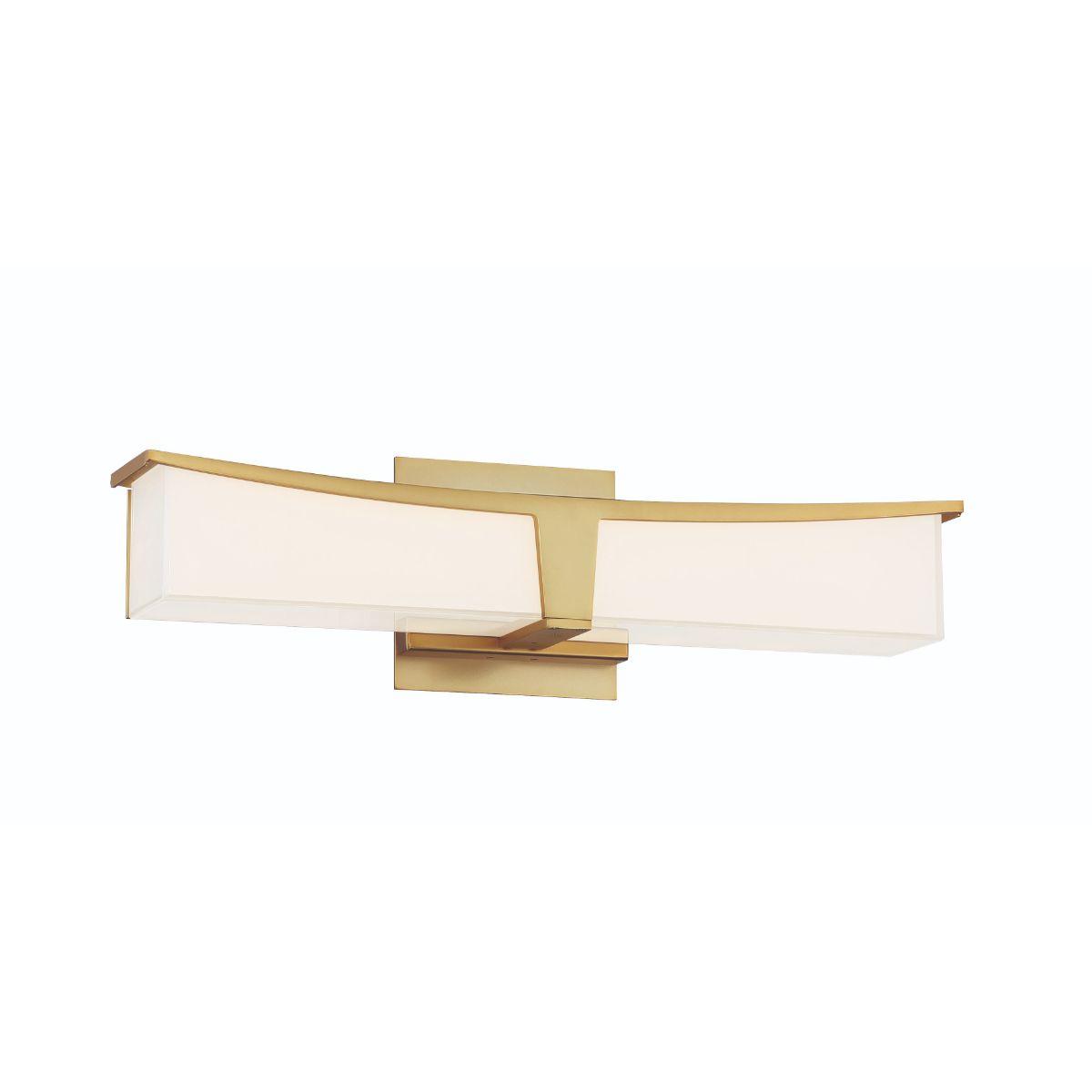 Plane 18 in. LED Bath Bar Gold finish