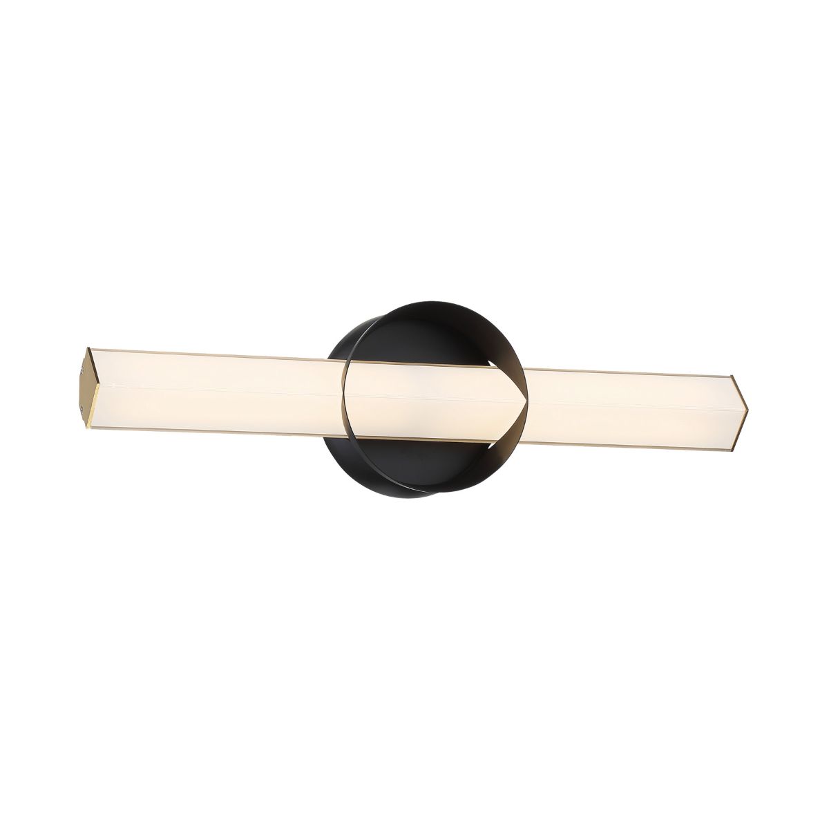 Inner Circle 18 in. LED Bath Bar Gold & Black finish