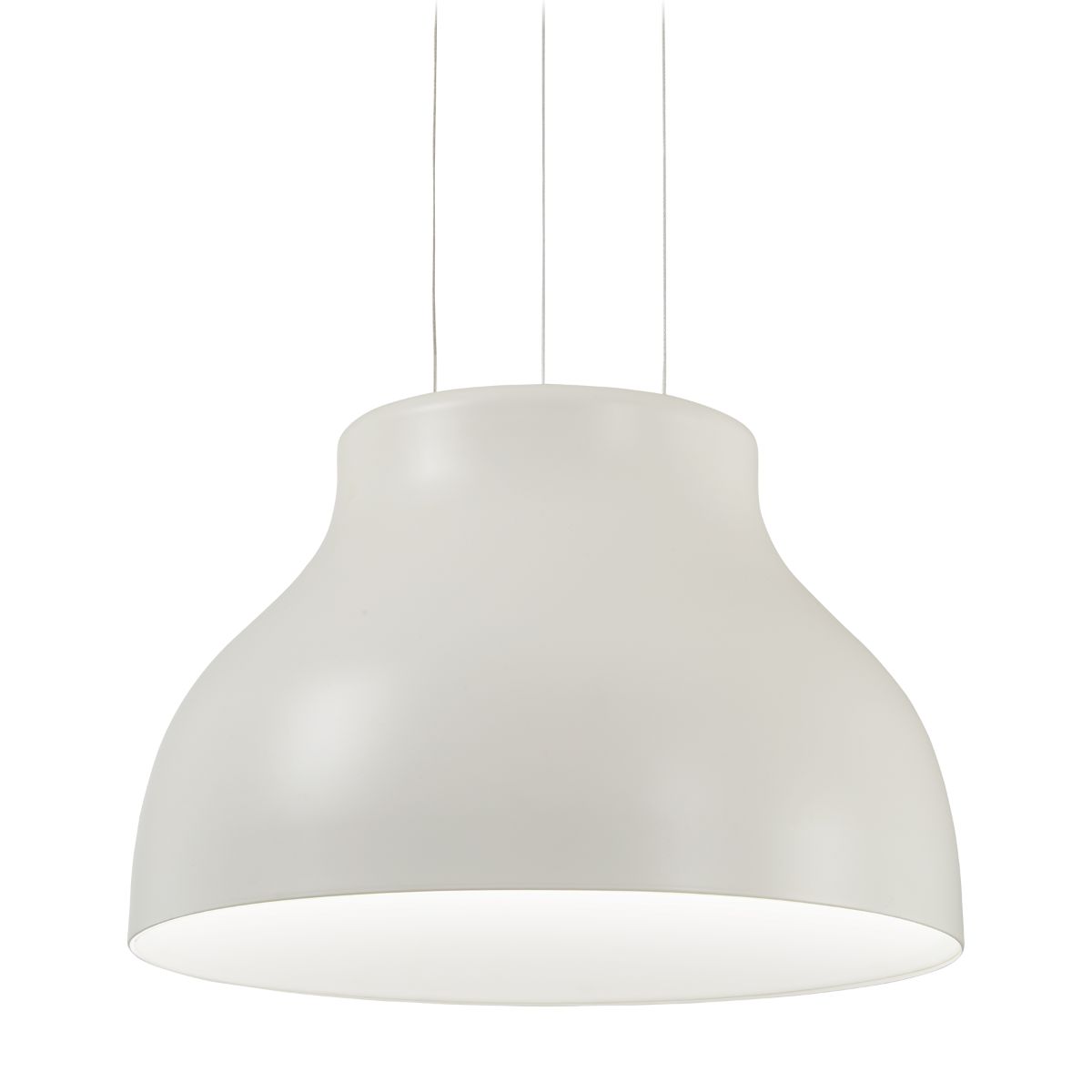 Kettle Up 17 in. LED Pendant Light Matte White finish - Bees Lighting