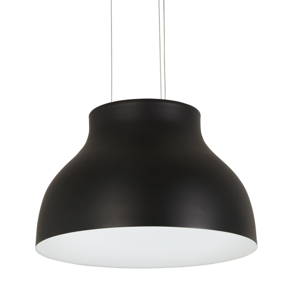 Kettle Up 17 in. LED Pendant Light Black finish - Bees Lighting