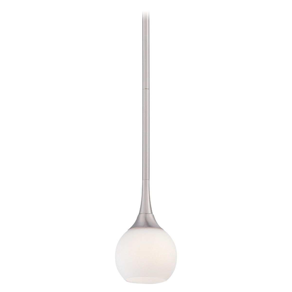 Pontil 4 in. Pendant Light Brushed Nickel finish - Bees Lighting