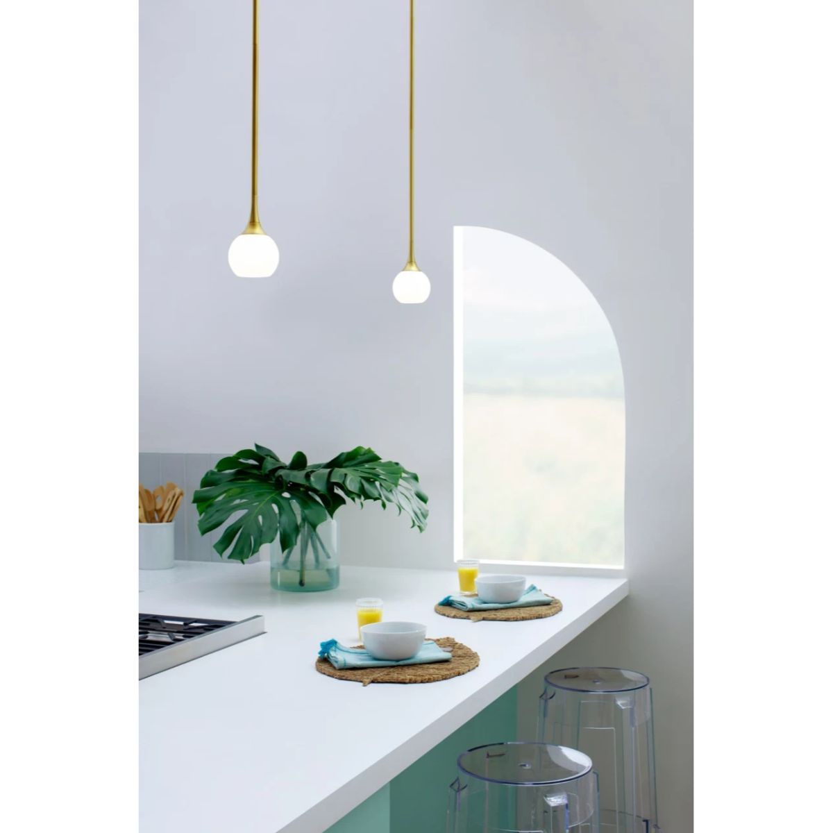 Pontil 4 in. Pendant Light Gold finish - Bees Lighting