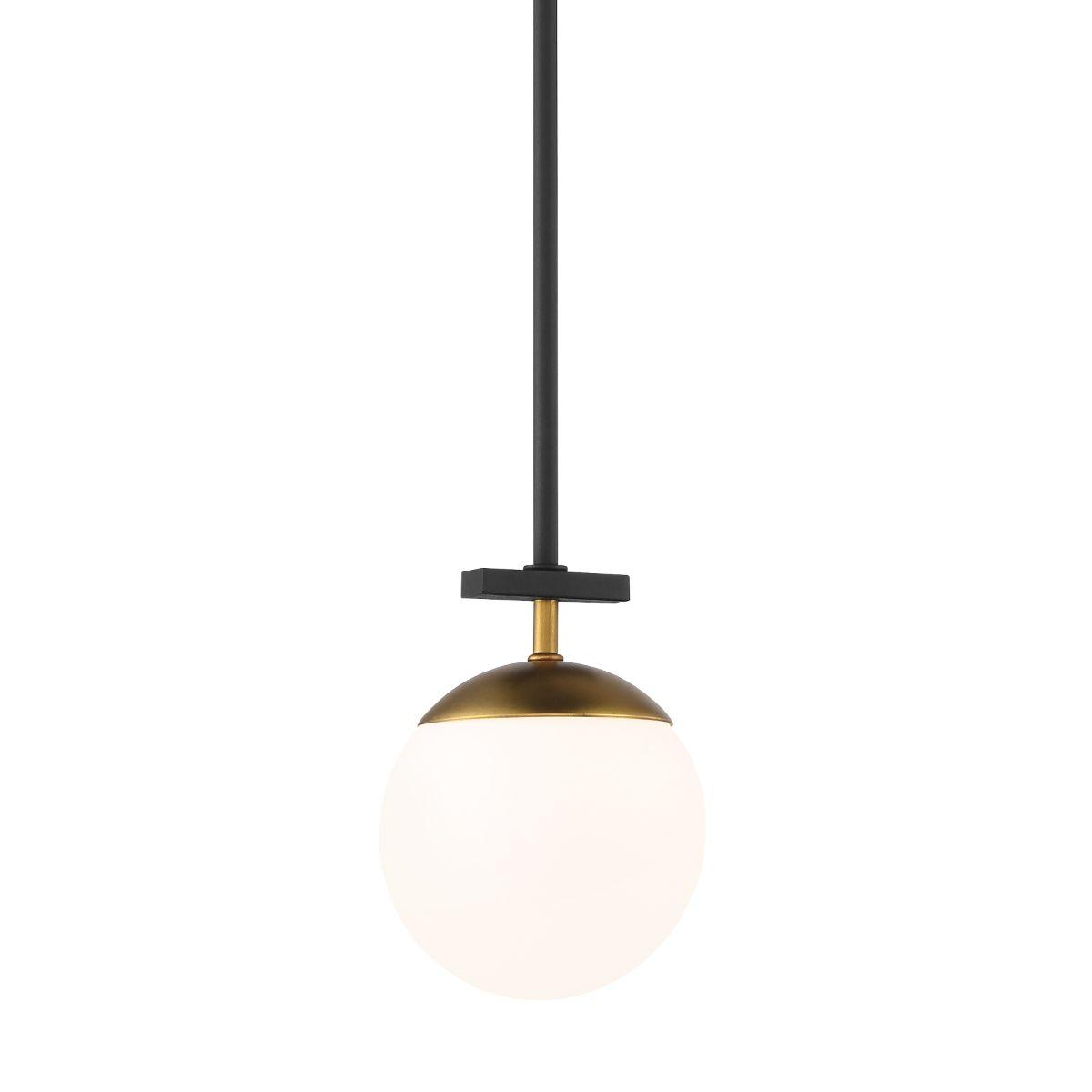 Alluria 6 in. Pendant Light Black & Gold Finish - Bees Lighting