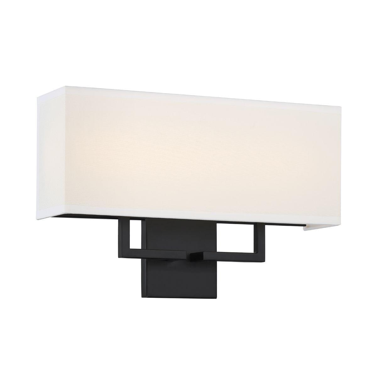 17 in. LED Wall Light Black finish - Bees Lighting