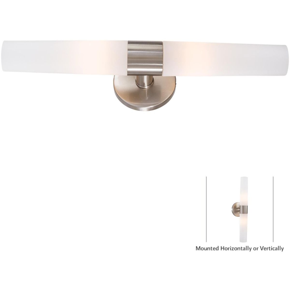 Saber 20 in. 2 Lights Bath Bar Brushed Nickel finish